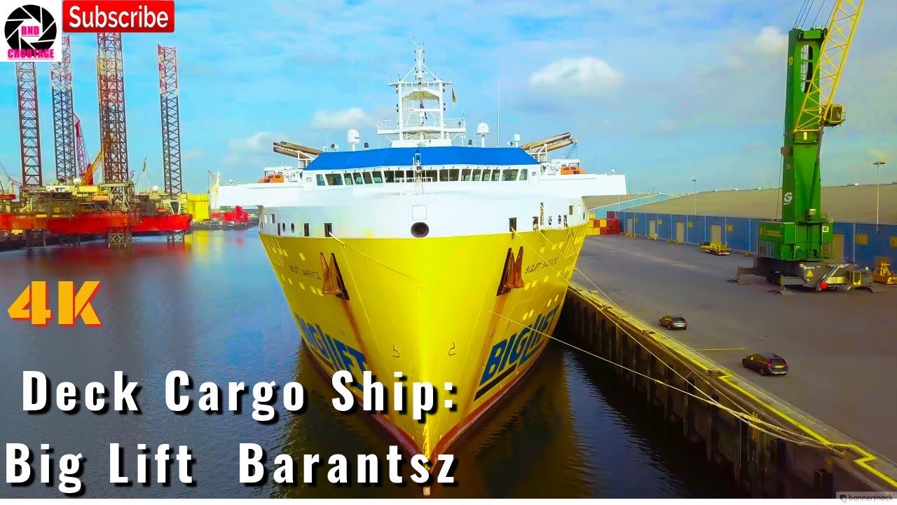 Vlissingen | Huge Ship the BigLift Barentsz is a Deck Cargo Ship it is a heavy transport vessel |