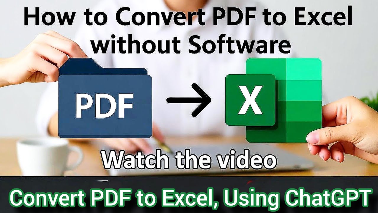 How to Convert PDF to Excel Sheet | in 5 Second Using ChatGPT !