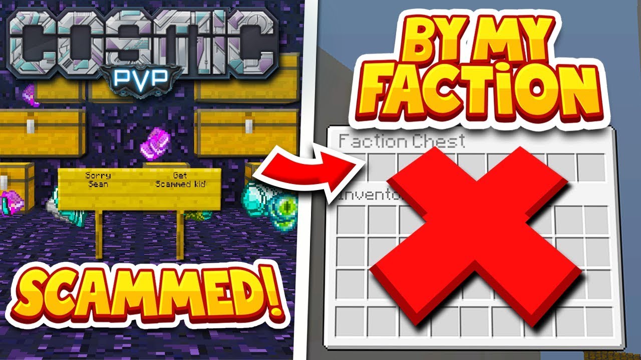 MY OWN FACTION SCAMMED ME... ( RIP all my igs and x30 ghasts!) | CosmicPvP