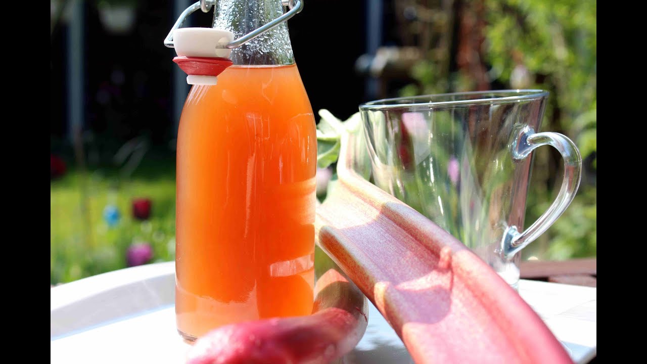Rhabarber Sirup im Thermomix® rhubarb syrup