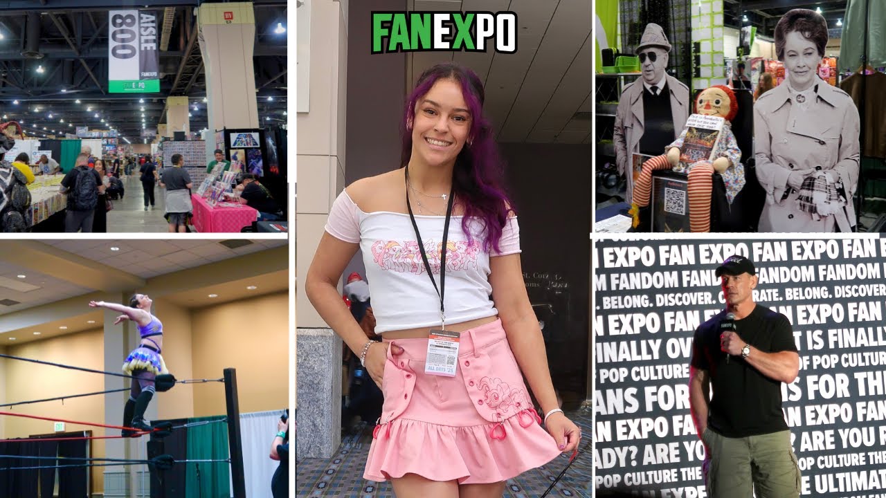 FAN EXPO 2025 VLOG (DAY 2) || Meeting John Cena, Cosplay Wrestling, Pin Trading, Dance Party