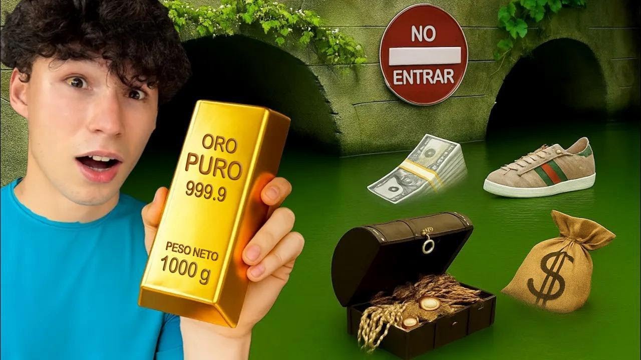 Encontré un ARROYO lleno de dinero robado!