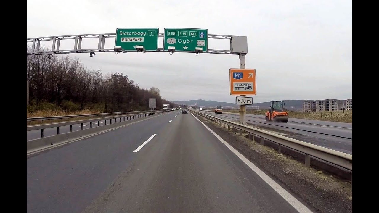 M0 widening Hungary 2014 dec - between M7- main road 1 -