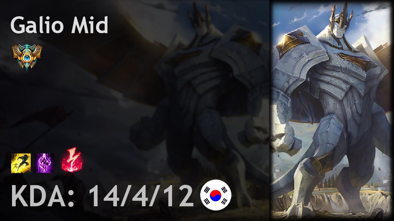 Galio Mid vs Malzahar - KR Challenger Patch 7.24