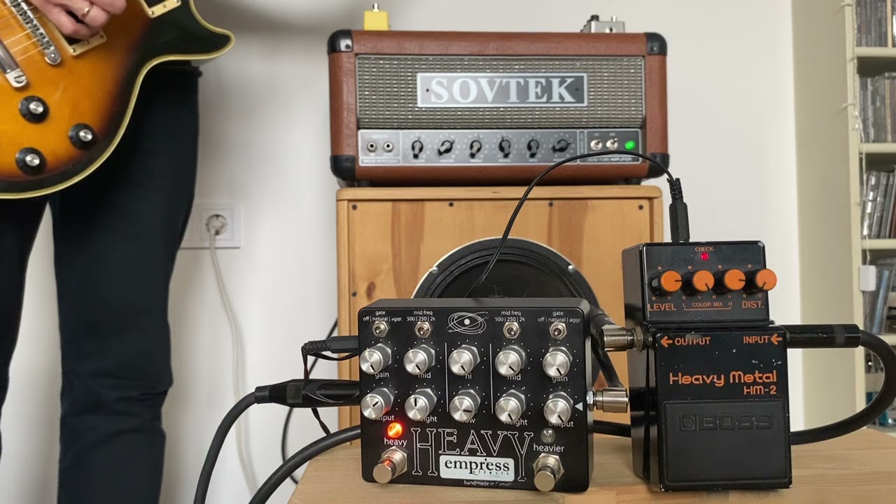 Empress Heavy preamp w/ Boss HM2 fx return
