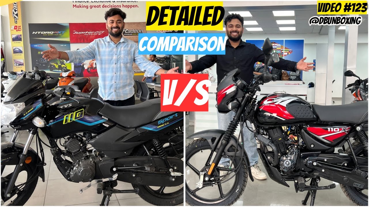 Bajaj CT 110X V/S TVS Sports 110 detailed comparison 🔥 | CT 110X V/S Sports 110 | dbunboxing