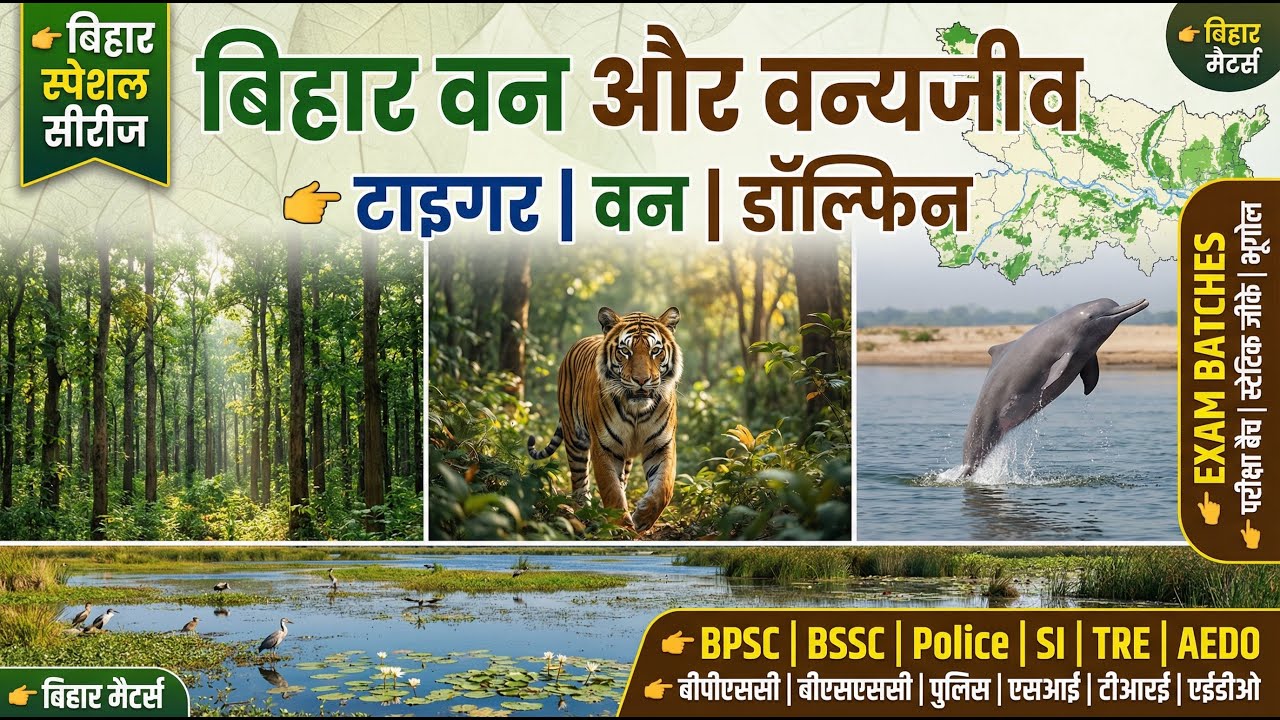 BPSC AEDO Geography L-04 | Forests & Wildlife of Bihar | Bihar Matters