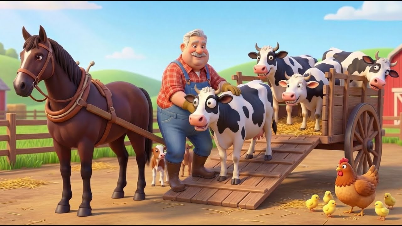 Old MacDonald Had a Farm 🐄🐓🐑🐖 | Learn Animal Sounds with Old MacDonald | Farm Songs for Toddlers