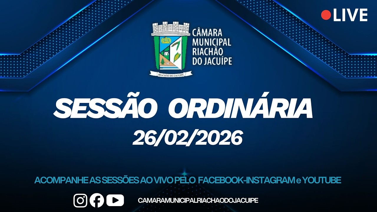 SESSÃO ORDINÁRIA - 26/02/2026