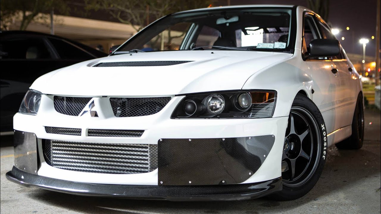 1000hp Mitsubishi EVO vs 1300hp CORVETTE!