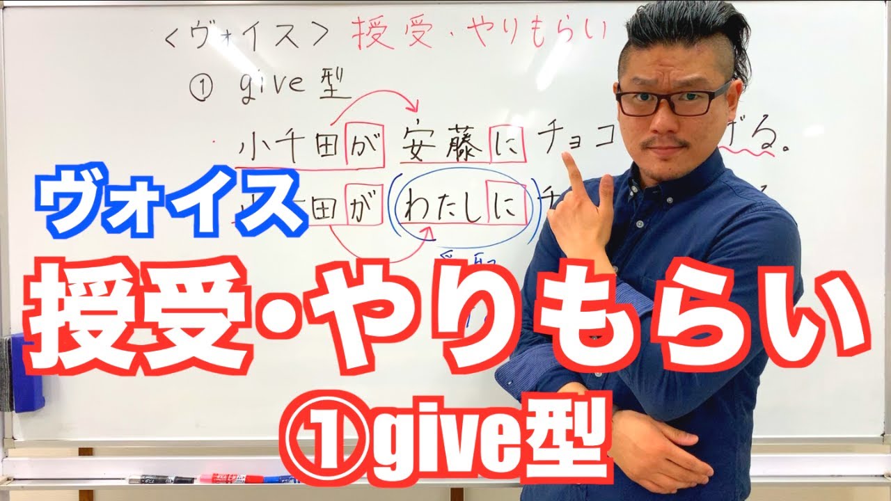 ①give型《ヴォイス》授受･やりもらい【こせんだ式日本語教室】