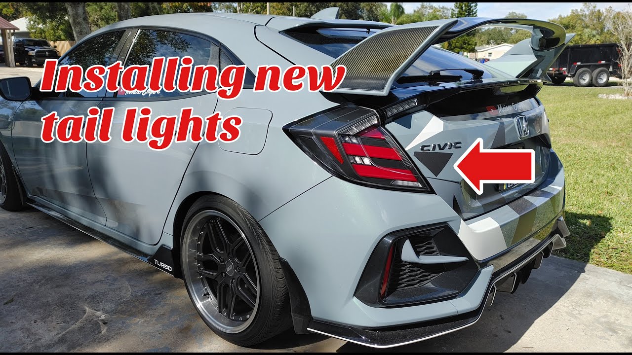 Задние фонари Hirev sports mugen в стиле моего хэтчбека FK7 Civic Sport!
