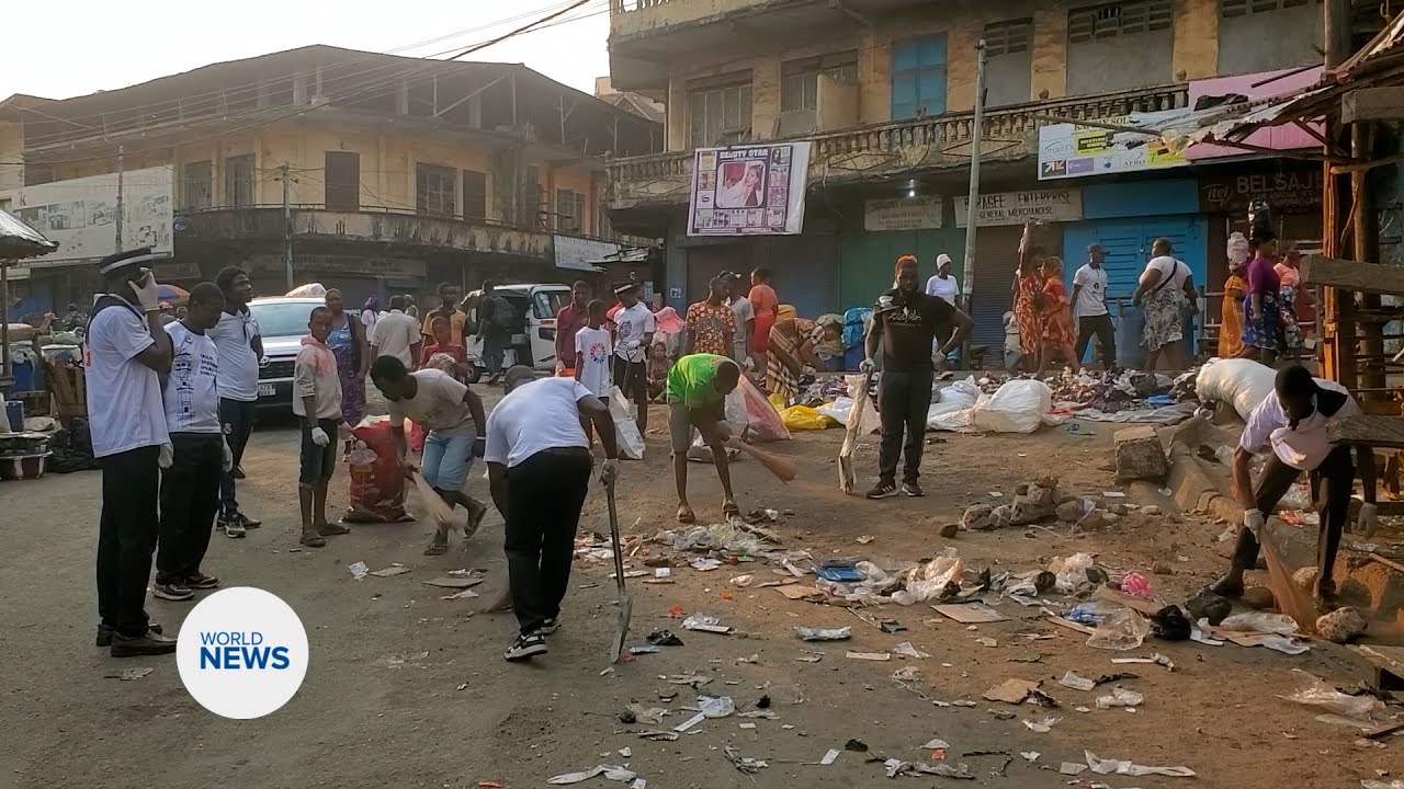 Nationwide Clean Up Organised by Khuddam Sierra Leone