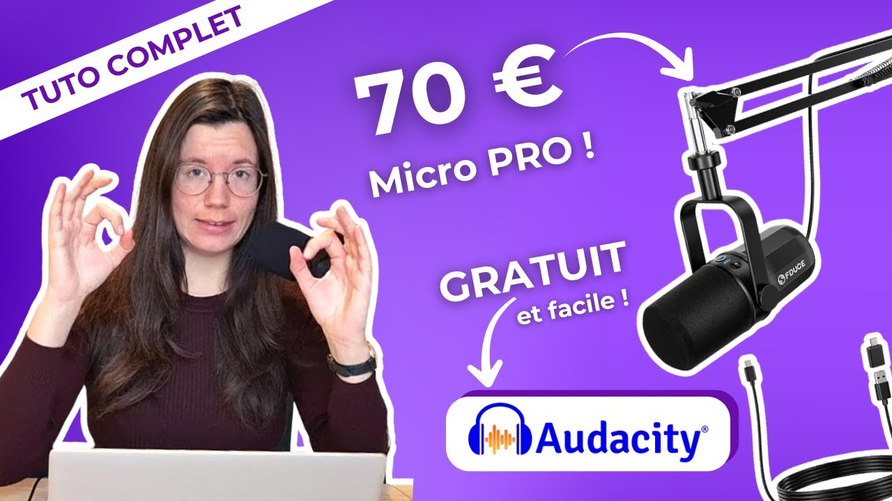 Comment enregistrer un AUDIO avec un MICRO PRO et PAS CHER ? (Tuto Audacity)