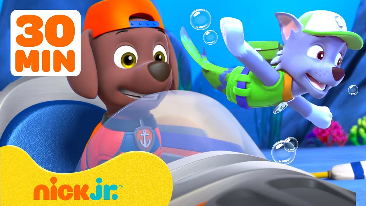 Psi Patrol | Najlepsze wodne misje Psiego Patrolu! 🌊 Wystąpią Chase i Zuma | 30 minut | Nick Jr.