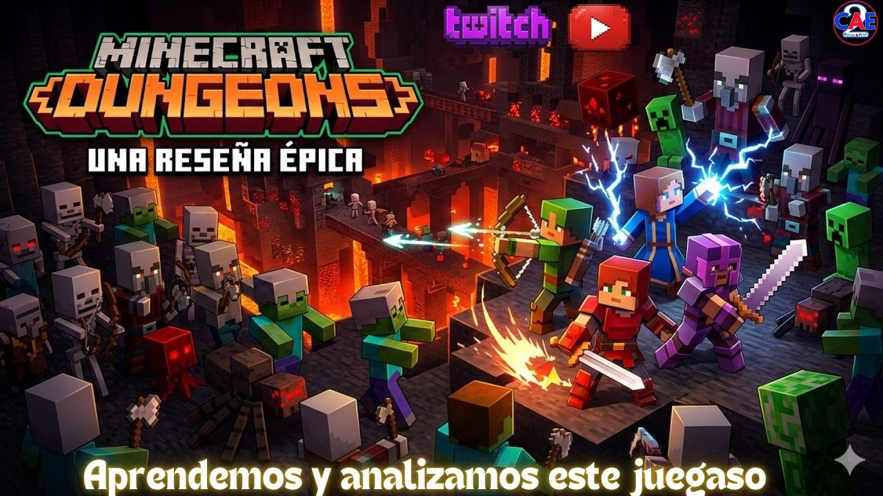 ¡No esperaba que esto pasara! 😱 - Minecraft Dungeons.