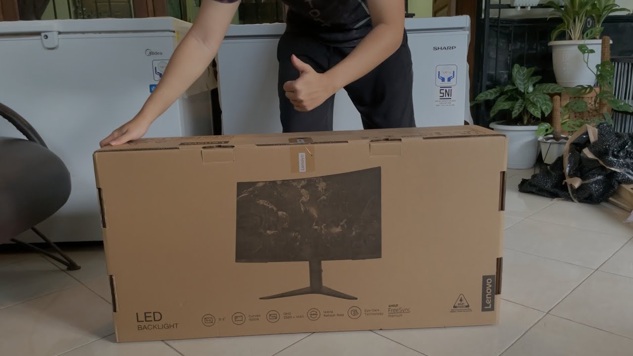 UNBOXING MONITOR LENOVO G32QC