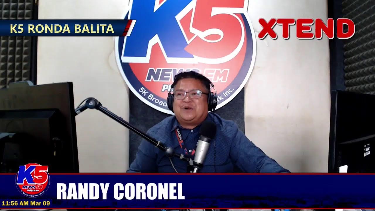 K5 News FM Bayawan Digital News Live Stream | K5 Ronda Balita hosted by  K5 Randy Coronel