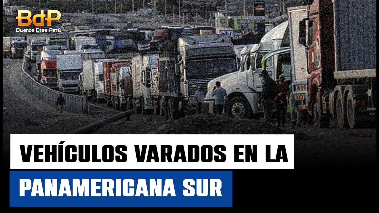 Carretera en Ica afectada por emergencia: vehículos sin poder avanzar