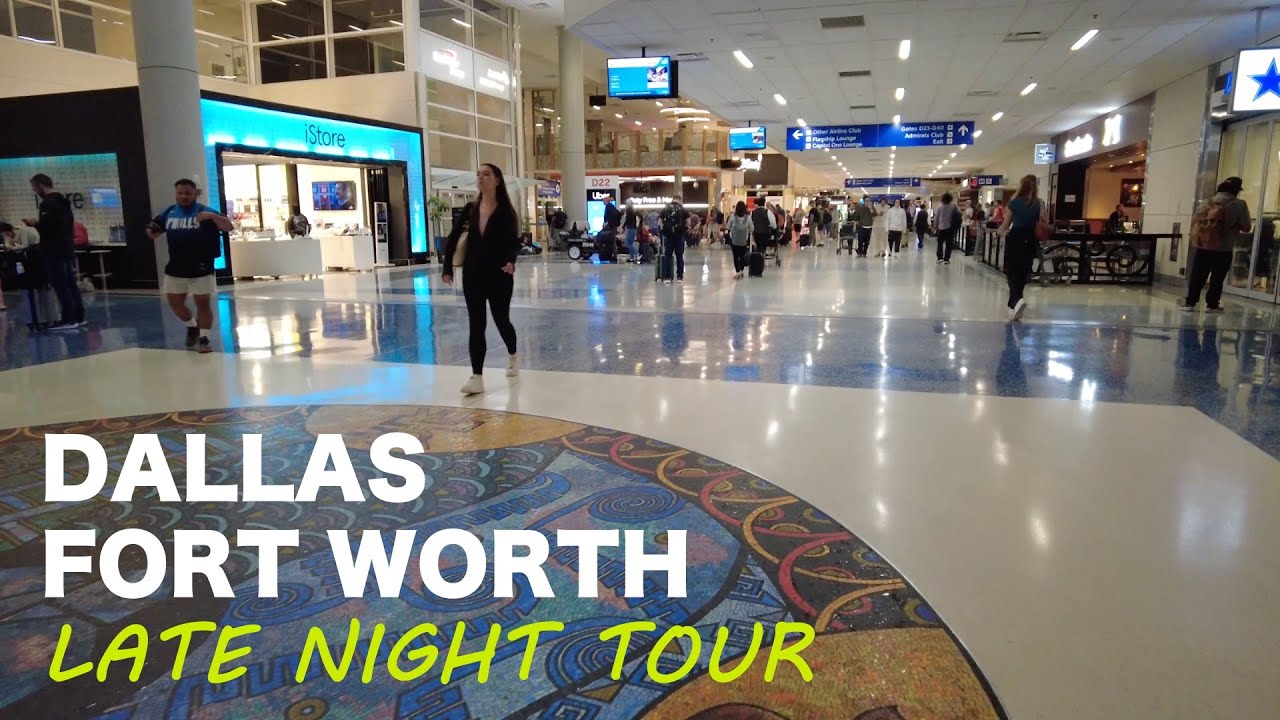 DFW Int'l Terminal D - Late Night Walking Tour