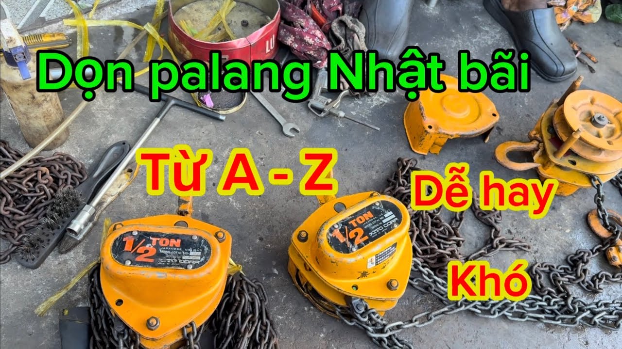 Cách dọn palang Nhật bãi Kito - 500kg - tháo ra kiểm tra bảo dưỡng | THIẾT BỊ MINH PHƯỚC