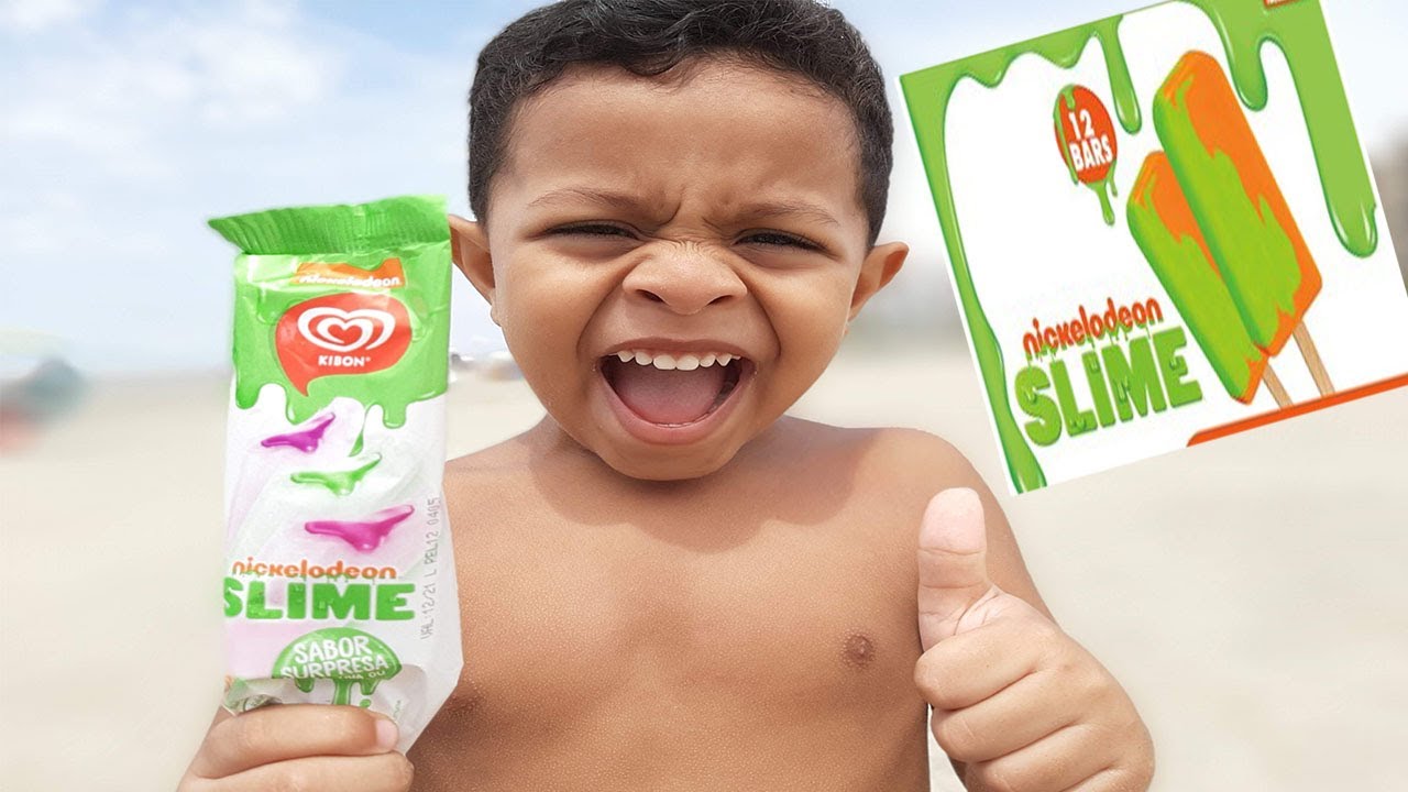 SLIME ICE CREAM - SORVETE DE SLIME #Kibon #Slime
