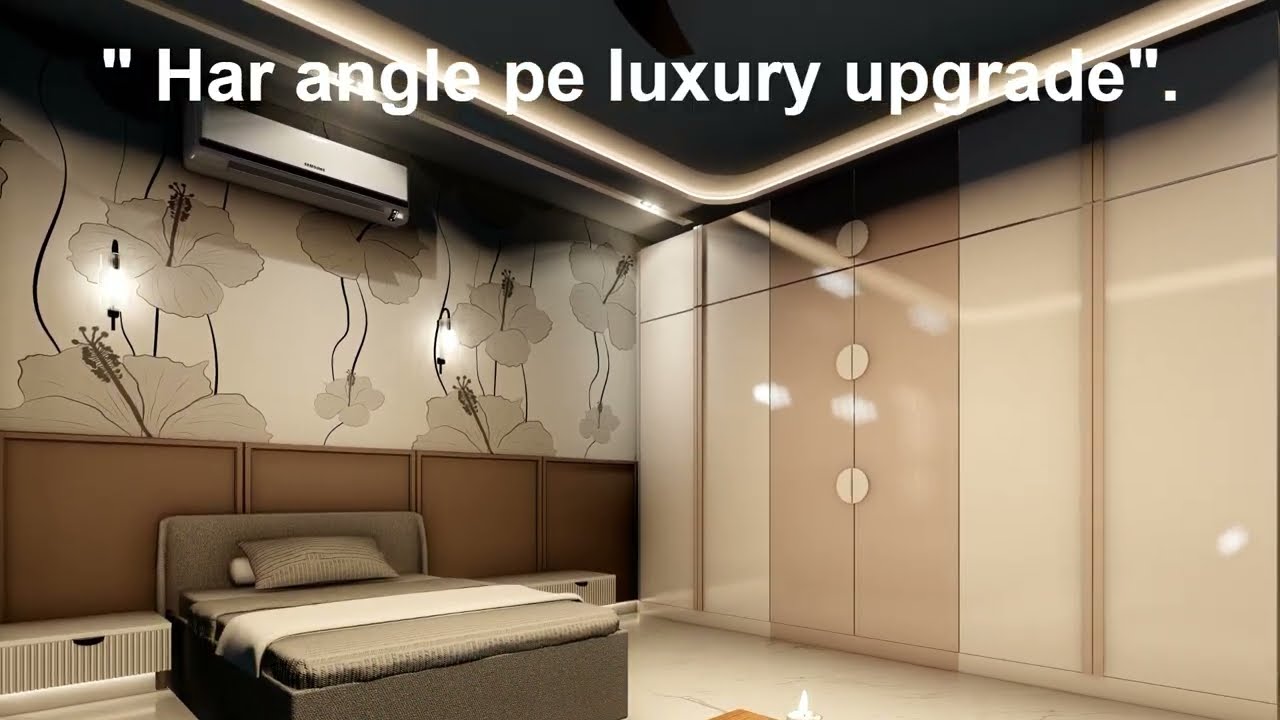 Contemporary Bedroom Interior Design | Premium Elevation Walkthrough #bansalarchitectureworld#baw