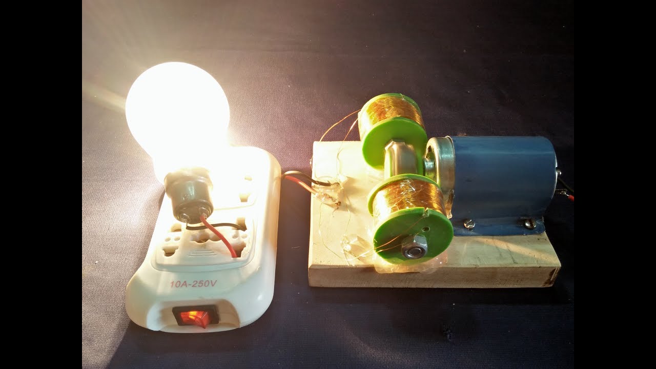 230v || FREE ENERGY GENERATOR ||100% Real New Technology Project With Motor And  Copper Wire