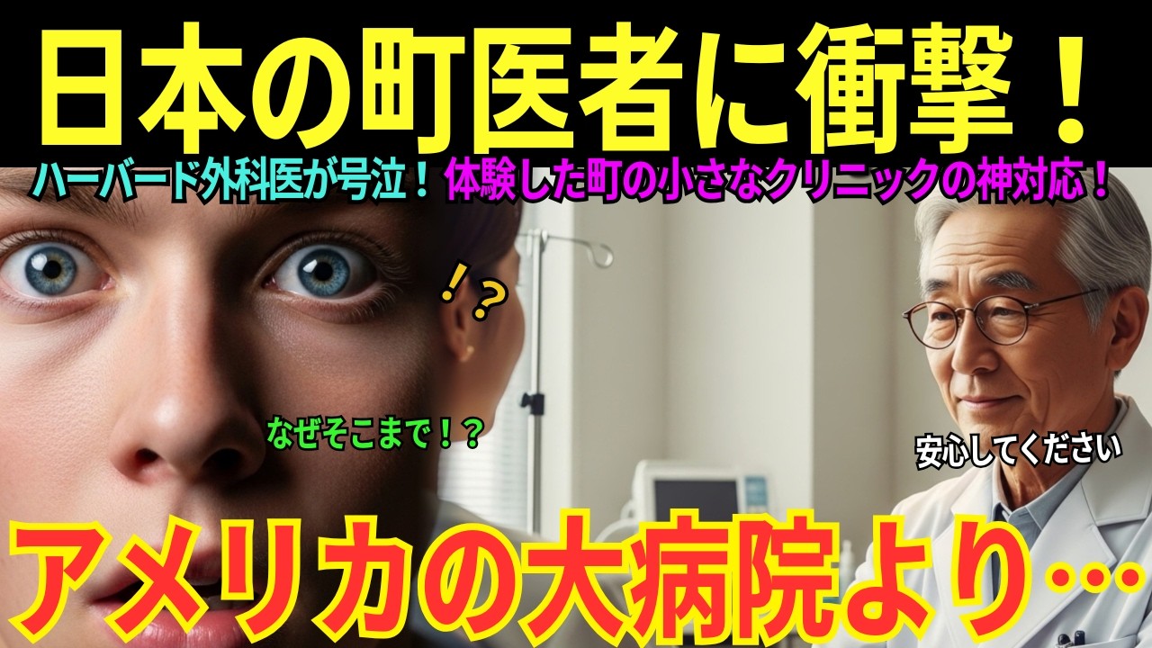 【海外の感動秘話】「患者を見たことがなかった」ハーバード外科医が日本の町医者に完敗！18年間の医師人生を覆した診察室の7分間