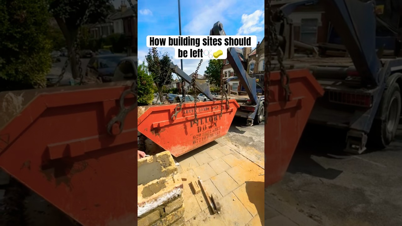 How building sites should be left🫧🧽 #landscaping #cleaning #buildingsite #garden #diy