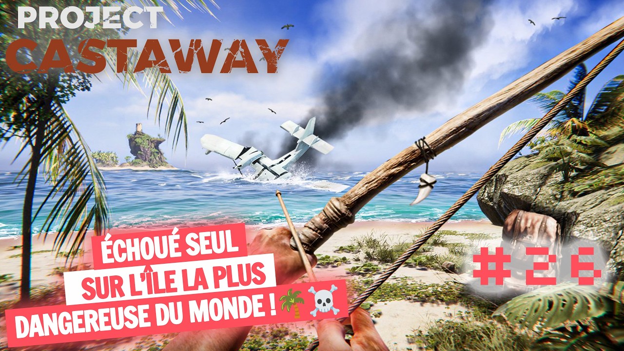 La SURVIE AVANCE enfin! Je DÉBLOQUE  la construction de l'AVION pour nous ÉCHAPPER  !!🏝️🌩️🎣