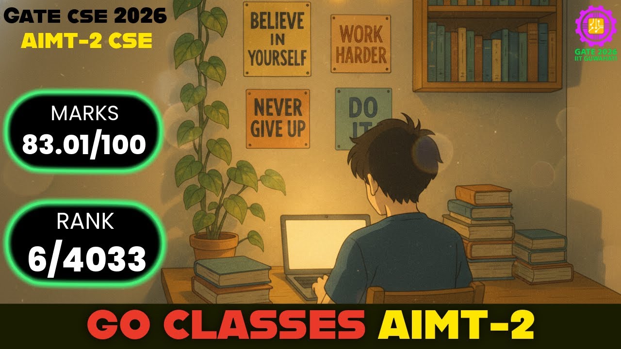 AIMT-2 Analysis | My Marks, Rank & Complete Analysis 🚀🔥 | GO CLASSES | GATE CSE 2026