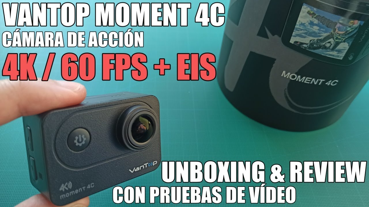 ¿La cámara de acción 4K/60FPS con EIS más barata? - VanTop Moment 4C - UNBOXING & REVIEW en Español