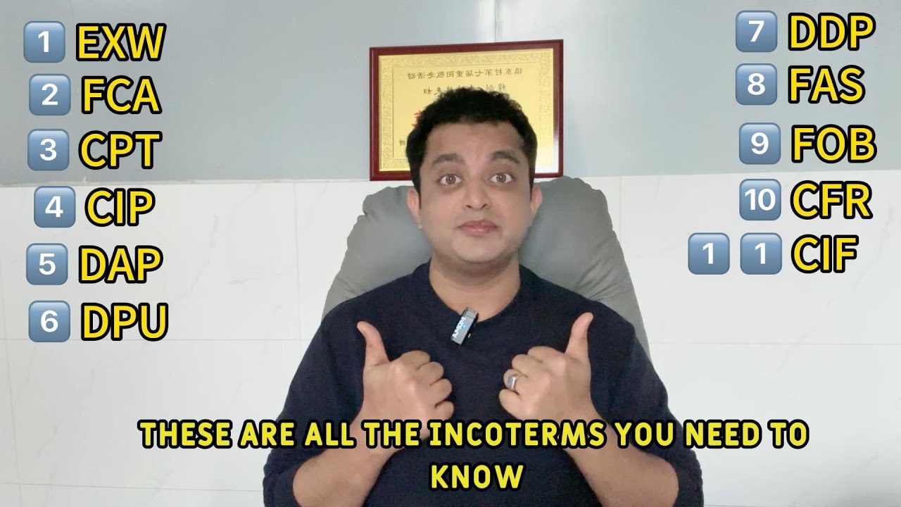 📦 Incoterms Explained! 🚢📍 What Do EXW, FOB, CIF, DDP, and More Mean?