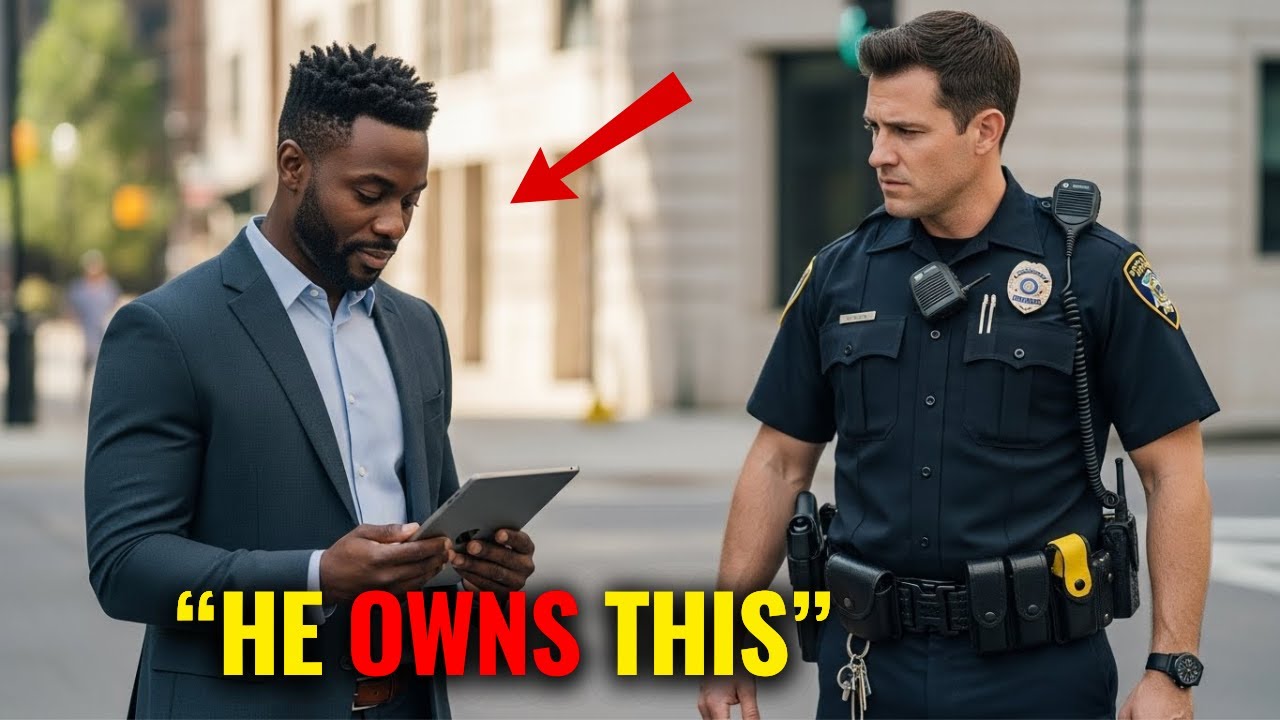Racist Police Officer Harasses Black Man Waiting Calmly, Later Learns He Owns the Firm