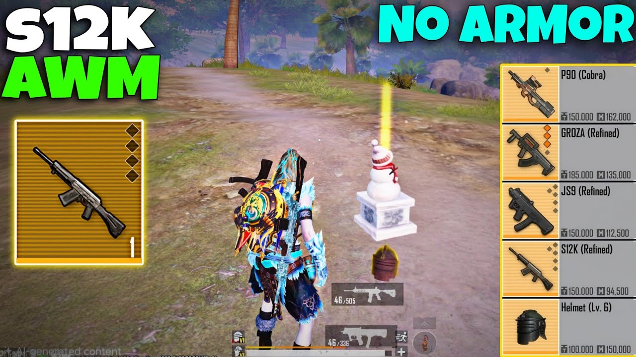 No Armor❌️ s12k & AWM domination🔥 | PUBG METRO ROYALE 