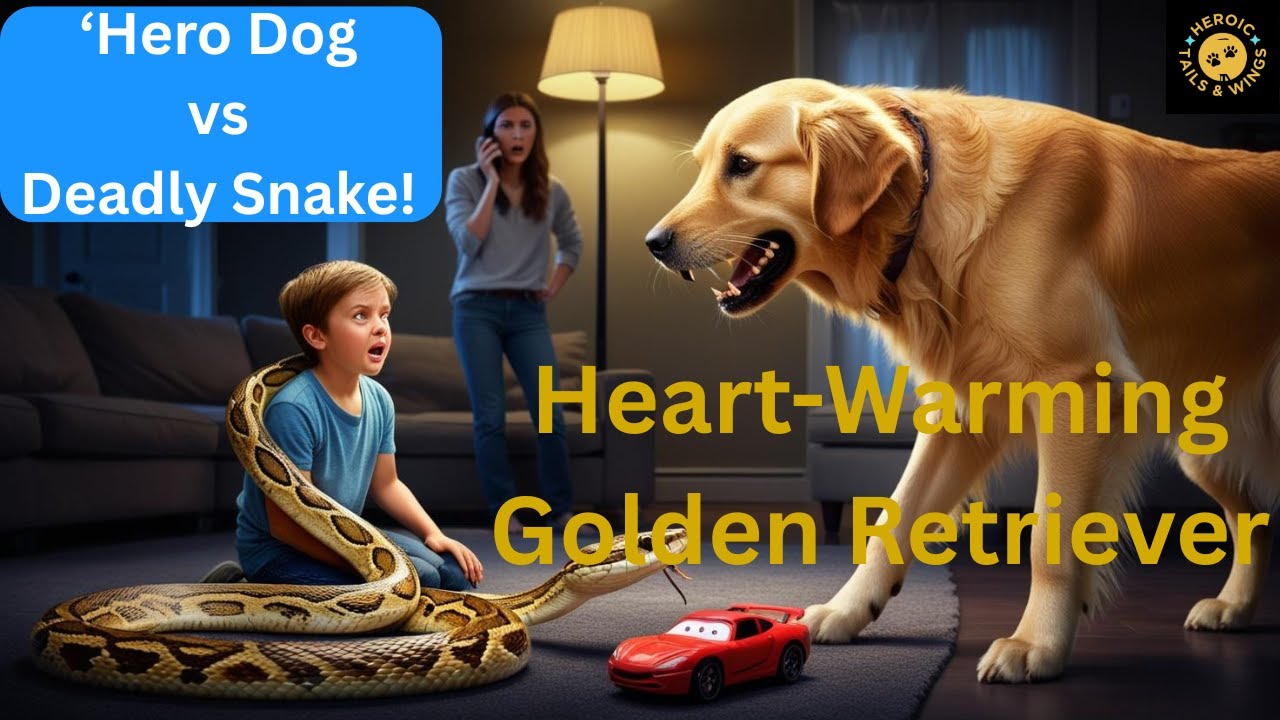 The Snake in the Shadows I Hero Dog vs Deadly Snake  I Golden Retriever