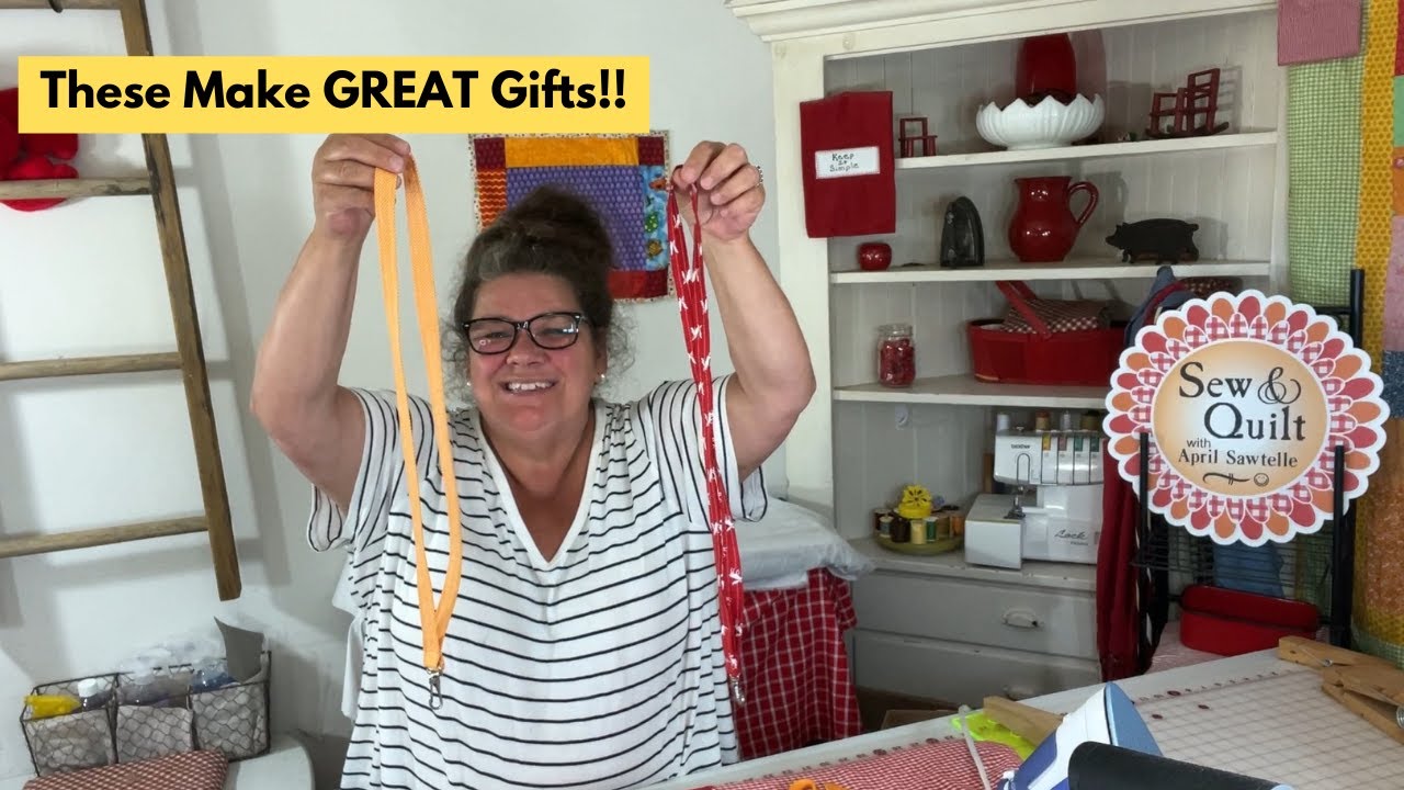 How To Sew A Lanyard With Any Fabric In Just Minutes/  DIY Fabric Lanyard/ Easy Gifts To Make