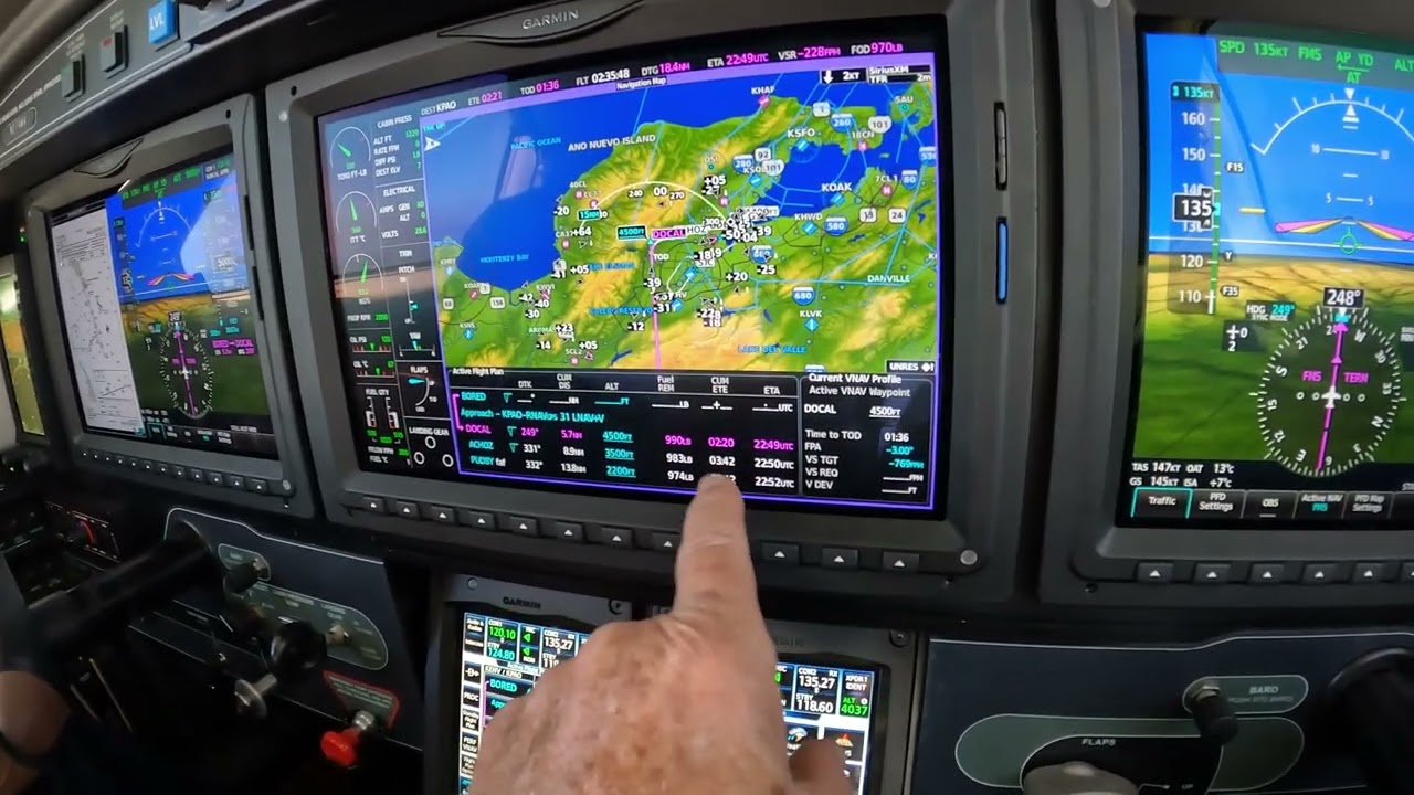 The Piper M600 on the RNAV Approach at Palo Alto with Dick Rochfort