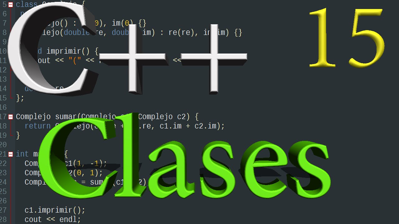 Programación en C++ 15 - Clases - Introducción