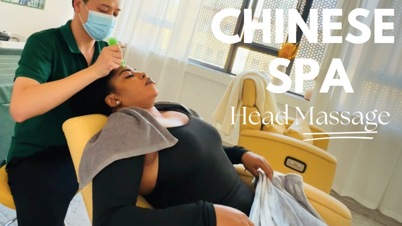 BLACK GIRL GOT NATURAL CHINESE HEAD MASSAGE/ RELIEVED STRESS😔