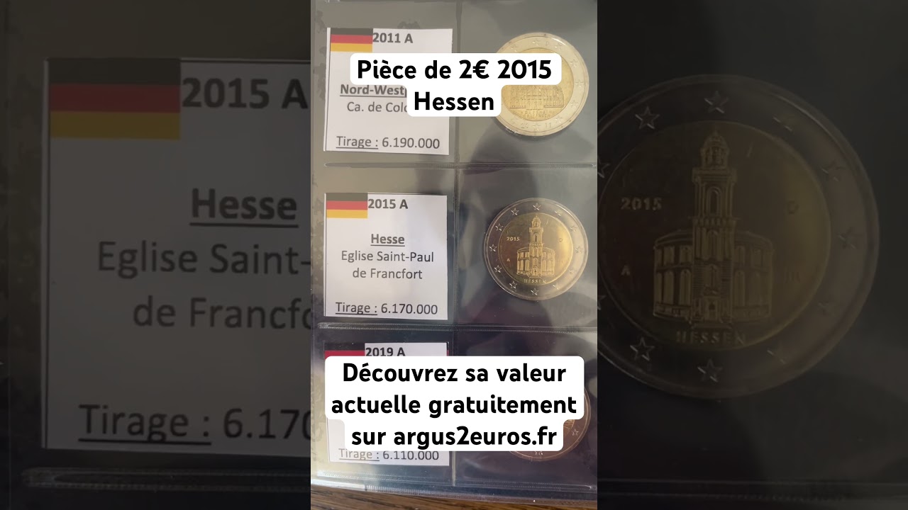 Pi&egrave;ce de 2 euros Hessen 2015
