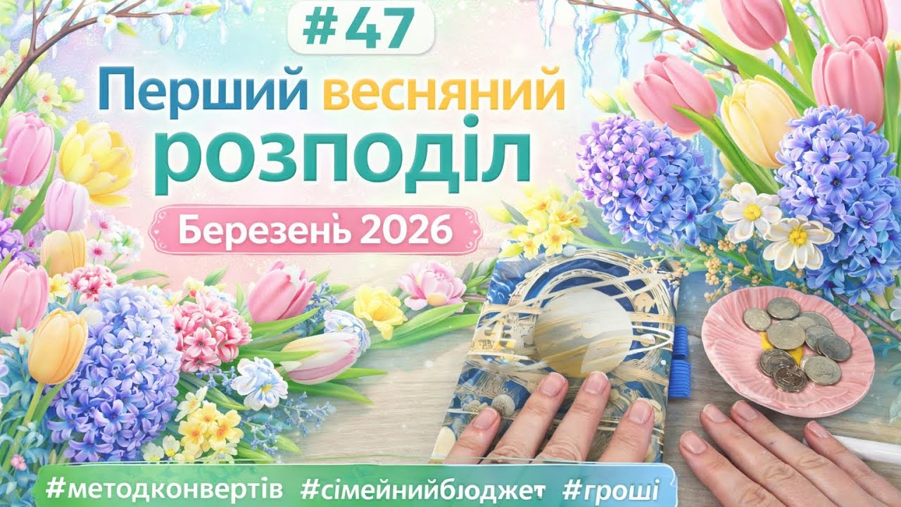 #47 Перший розподіл березня 2026. 🌷Куди діти найбільші надходження місяця? 