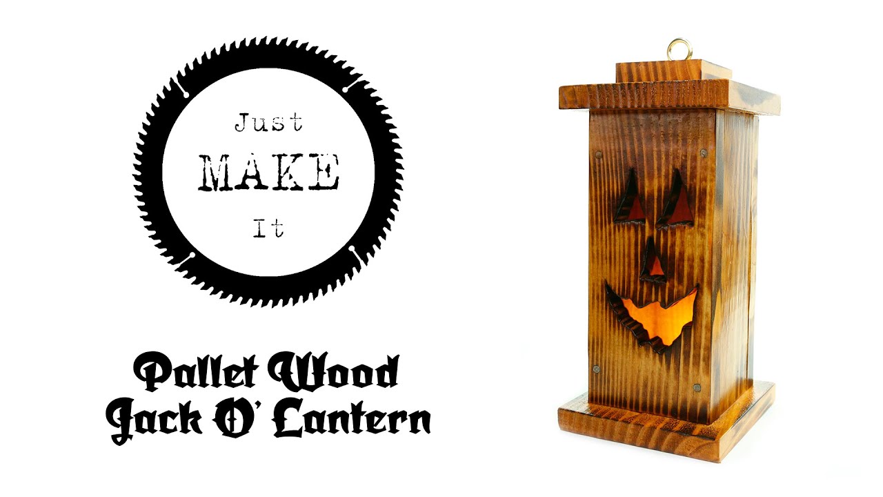 DIY Pallet Wood Jack O' Lantern - Minimal Tools