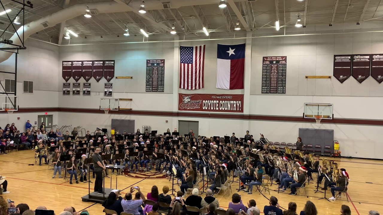 Wiley 6th grade winter concert Holiday Sampler