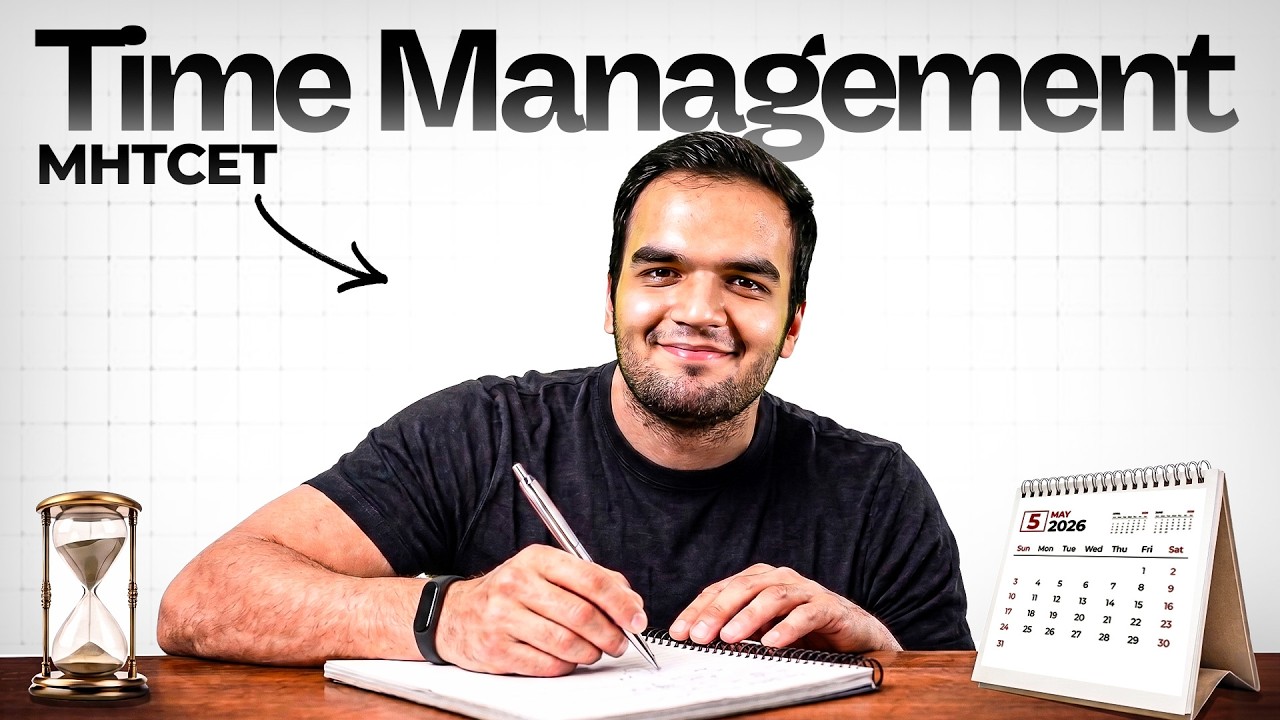 Most IMPORTANT Factor - TIME MANAGEMENT in MHTCET! RG Lectures Physics MHTCET Lecture Guidance