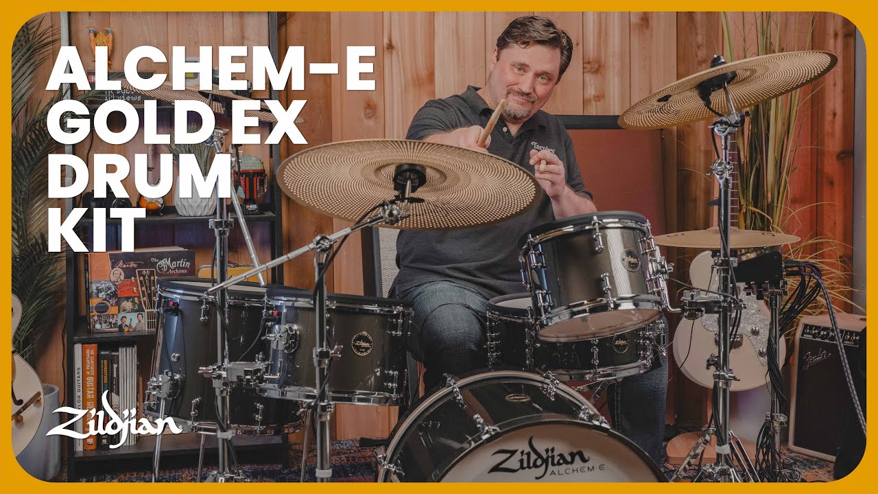 Zildjian Alchem-E Drum Kit - Gold EX Electronic Drums (Firmware Version M1.0.5)