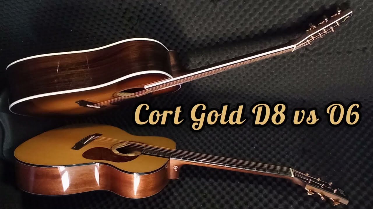 Gold Acoustic Guitar Shootout - from Cort Gold D8 vs O6