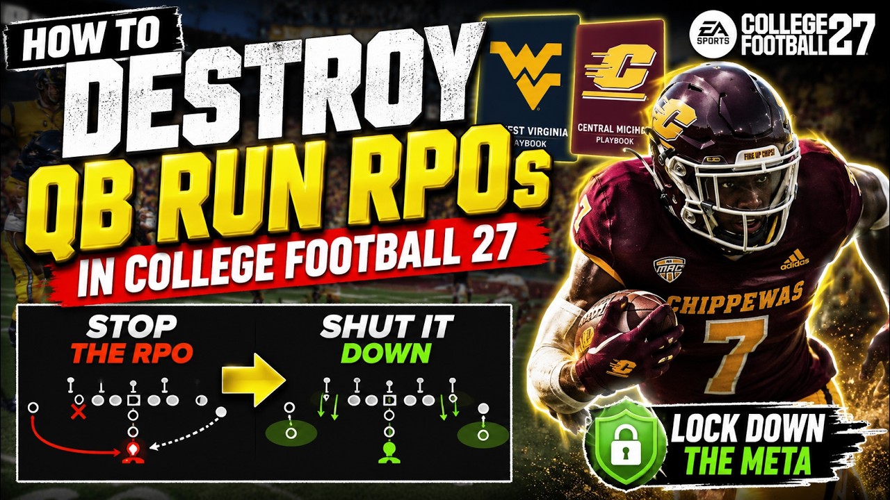 Как УНИЧТОЖИТЬ RPO с выносом квотербека в College Football 27