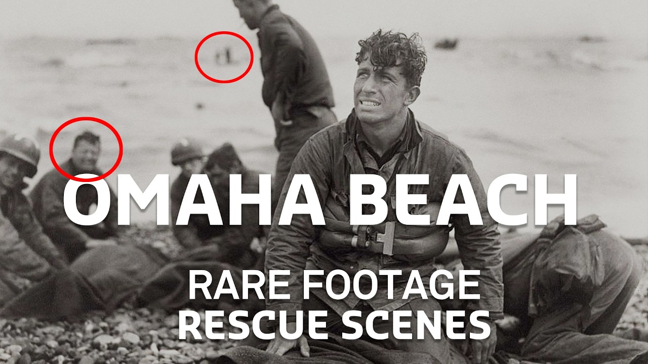 Rare Footage of Omaha Beach Landing Craft That Sank| WWII Then & Now